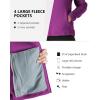 imageOutdoor Ventures Womens Lightweight Warm Zip Up LongSleeve Soft Polar Fleece Jacket for Fall WinterPurple