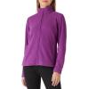 imageOutdoor Ventures Womens Lightweight Warm Zip Up LongSleeve Soft Polar Fleece Jacket for Fall WinterPurple