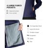 imageOutdoor Ventures Womens Lightweight Warm Zip Up LongSleeve Soft Polar Fleece Jacket for Fall WinterTrue Navy