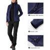 imageOutdoor Ventures Womens Lightweight Warm Zip Up LongSleeve Soft Polar Fleece Jacket for Fall WinterTrue Navy