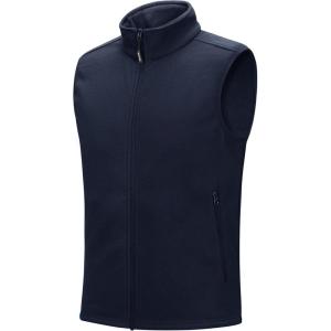imageOutdoor Ventures Mens FullZip Polar Fleece Vest Outerwear Lightweight Warm Casual Sleeveless Jacket for Fall ampamp WinterNavy