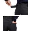 imageOutdoor Ventures Mens Lite Waterproof Windproof Fleece Lined Warm Hiking Ski Snow Pants ExpandableWaistBlack Natural Waist