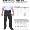 imageOutdoor Ventures Mens Lite Waterproof Windproof Fleece Lined Warm Hiking Ski Snow Pants ExpandableWaistDark Denim High Waist