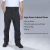 imageOutdoor Ventures Mens Lite Waterproof Windproof Fleece Lined Warm Hiking Ski Snow Pants ExpandableWaistDark Denim High Waist