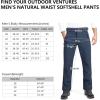 imageOutdoor Ventures Mens Lite Waterproof Windproof Fleece Lined Warm Hiking Ski Snow Pants ExpandableWaistDark Denim Natural Waist