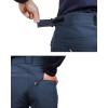 imageOutdoor Ventures Mens Lite Waterproof Windproof Fleece Lined Warm Hiking Ski Snow Pants ExpandableWaistDark Denim Natural Waist