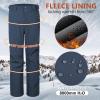 imageOutdoor Ventures Mens Lite Waterproof Windproof Fleece Lined Warm Hiking Ski Snow Pants ExpandableWaistDark Denim Natural Waist