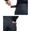 imageOutdoor Ventures Mens Lite Waterproof Windproof Fleece Lined Warm Hiking Ski Snow Pants ExpandableWaistDim Grey High Waist