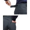 imageOutdoor Ventures Mens Lite Waterproof Windproof Fleece Lined Warm Hiking Ski Snow Pants ExpandableWaistDim Grey Natural Waist