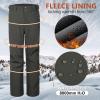 imageOutdoor Ventures Mens Lite Waterproof Windproof Fleece Lined Warm Hiking Ski Snow Pants ExpandableWaistGrey