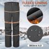 imageOutdoor Ventures Mens Lite Waterproof Windproof Fleece Lined Warm Hiking Ski Snow Pants ExpandableWaistGrey New