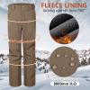 imageOutdoor Ventures Mens Lite Waterproof Windproof Fleece Lined Warm Hiking Ski Snow Pants ExpandableWaistLight Brown High Waist
