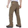 imageOutdoor Ventures Mens Lite Waterproof Windproof Fleece Lined Warm Hiking Ski Snow Pants ExpandableWaistLight Brown High Waist