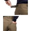 imageOutdoor Ventures Mens Lite Waterproof Windproof Fleece Lined Warm Hiking Ski Snow Pants ExpandableWaistLight Brown High Waist