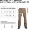imageOutdoor Ventures Mens Lite Waterproof Windproof Fleece Lined Warm Hiking Ski Snow Pants ExpandableWaistLight Brown Natural Waist