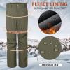 imageOutdoor Ventures Mens Lite Waterproof Windproof Fleece Lined Warm Hiking Ski Snow Pants ExpandableWaistOlive Green New