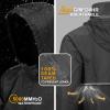 imageOutdoor Ventures Mens Rain Jacket Waterproof Lightweight Packable Rain Pullover for Hiking Golf RunningBlack