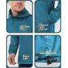 imageOutdoor Ventures Mens Rain Jacket Waterproof Lightweight Packable Rain Pullover for Hiking Golf RunningBlue