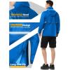 imageOutdoor Ventures Mens Rain Jacket Waterproof Lightweight Packable Rain Pullover for Hiking Golf RunningBright Blue