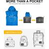 imageOutdoor Ventures Mens Rain Jacket Waterproof Lightweight Packable Rain Pullover for Hiking Golf RunningBright Blue