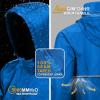 imageOutdoor Ventures Mens Rain Jacket Waterproof Lightweight Packable Rain Pullover for Hiking Golf RunningBright Blue