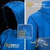 imageOutdoor Ventures Mens Rain Jacket Waterproof Lightweight Packable Rain Pullover for Hiking Golf RunningBright BlueClassic Blue