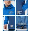 imageOutdoor Ventures Mens Rain Jacket Waterproof Lightweight Packable Rain Pullover for Hiking Golf RunningBright BlueClassic Blue