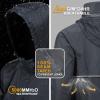imageOutdoor Ventures Mens Rain Jacket Waterproof Lightweight Packable Rain Pullover for Hiking Golf RunningGrey