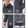 imageOutdoor Ventures Mens Rain Jacket Waterproof Lightweight Packable Rain Pullover for Hiking Golf RunningGrey