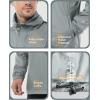 imageOutdoor Ventures Mens Rain Jacket Waterproof Lightweight Packable Rain Pullover for Hiking Golf RunningLight Grey