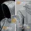 imageOutdoor Ventures Mens Rain Jacket Waterproof Lightweight Packable Rain Pullover for Hiking Golf RunningLight Grey