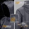 imageOutdoor Ventures Mens Rain Jacket Waterproof Lightweight Packable Rain Pullover for Hiking Golf RunningMid Grey