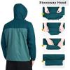 imageOutdoor Ventures Mens Rain Jacket Waterproof Lightweight Packable Rain Shell Raincoat with Hood for Golf Hiking TravelCadet BlueNight Blue