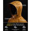 imageOutdoor Ventures Mens Rain Jacket Waterproof Lightweight Packable Rain Shell Raincoat with Hood for Golf Hiking TravelGolden Yellow