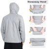 imageOutdoor Ventures Mens Rain Jacket Waterproof Lightweight Packable Rain Shell Raincoat with Hood for Golf Hiking TravelIvory