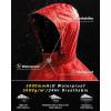 imageOutdoor Ventures Mens Rain Jacket Waterproof Lightweight Packable Rain Shell Raincoat with Hood for Golf Hiking TravelLight Orange Red