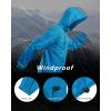 imageOutdoor Ventures Mens Rain Jacket Waterproof Lightweight Packable Rain Shell Raincoat with Hood for Golf Hiking TravelLightsky Blue