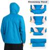 imageOutdoor Ventures Mens Rain Jacket Waterproof Lightweight Packable Rain Shell Raincoat with Hood for Golf Hiking TravelLightsky Blue