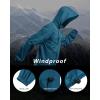 imageOutdoor Ventures Mens Rain Jacket Waterproof Lightweight Packable Rain Shell Raincoat with Hood for Golf Hiking TravelNight Blue