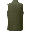 imageOutdoor Ventures Mens Running Vest Outerwear Lightweight Windproof FleeceLined Softshell Sleeveless Jacket for GolfArmy Green7 Pockets