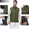 imageOutdoor Ventures Mens Running Vest Outerwear Lightweight Windproof FleeceLined Softshell Sleeveless Jacket for GolfArmy Green7 Pockets