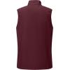 imageOutdoor Ventures Mens Running Vest Outerwear Lightweight Windproof FleeceLined Softshell Sleeveless Jacket for GolfBurgundy7 Pockets