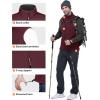 imageOutdoor Ventures Mens Running Vest Outerwear Lightweight Windproof FleeceLined Softshell Sleeveless Jacket for GolfBurgundy7 Pockets