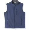 imageOutdoor Ventures Mens Running Vest Outerwear Lightweight Windproof FleeceLined Softshell Sleeveless Jacket for GolfDark Denim7 Pockets