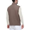 imageOutdoor Ventures Mens Running Vest Outerwear Lightweight Windproof FleeceLined Softshell Sleeveless Jacket for GolfLight Brown7 Pockets