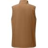 imageOutdoor Ventures Mens Running Vest Outerwear Lightweight Windproof FleeceLined Softshell Sleeveless Jacket for GolfRubber Brown7 Pockets