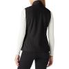imageOutdoor Ventures Womens Lightweight Softshell Vest Windproof Fleece Lined Zip Up Sleeveless Jacket for Running Hiking GolfBlack1