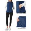 imageOutdoor Ventures Womens Lightweight Softshell Vest Windproof Fleece Lined Zip Up Sleeveless Jacket for Running Hiking GolfDark Blue