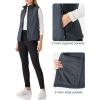 imageOutdoor Ventures Womens Lightweight Softshell Vest Windproof Fleece Lined Zip Up Sleeveless Jacket for Running Hiking GolfDark Grey
