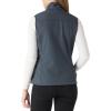 imageOutdoor Ventures Womens Lightweight Softshell Vest Windproof Fleece Lined Zip Up Sleeveless Jacket for Running Hiking GolfDark Grey